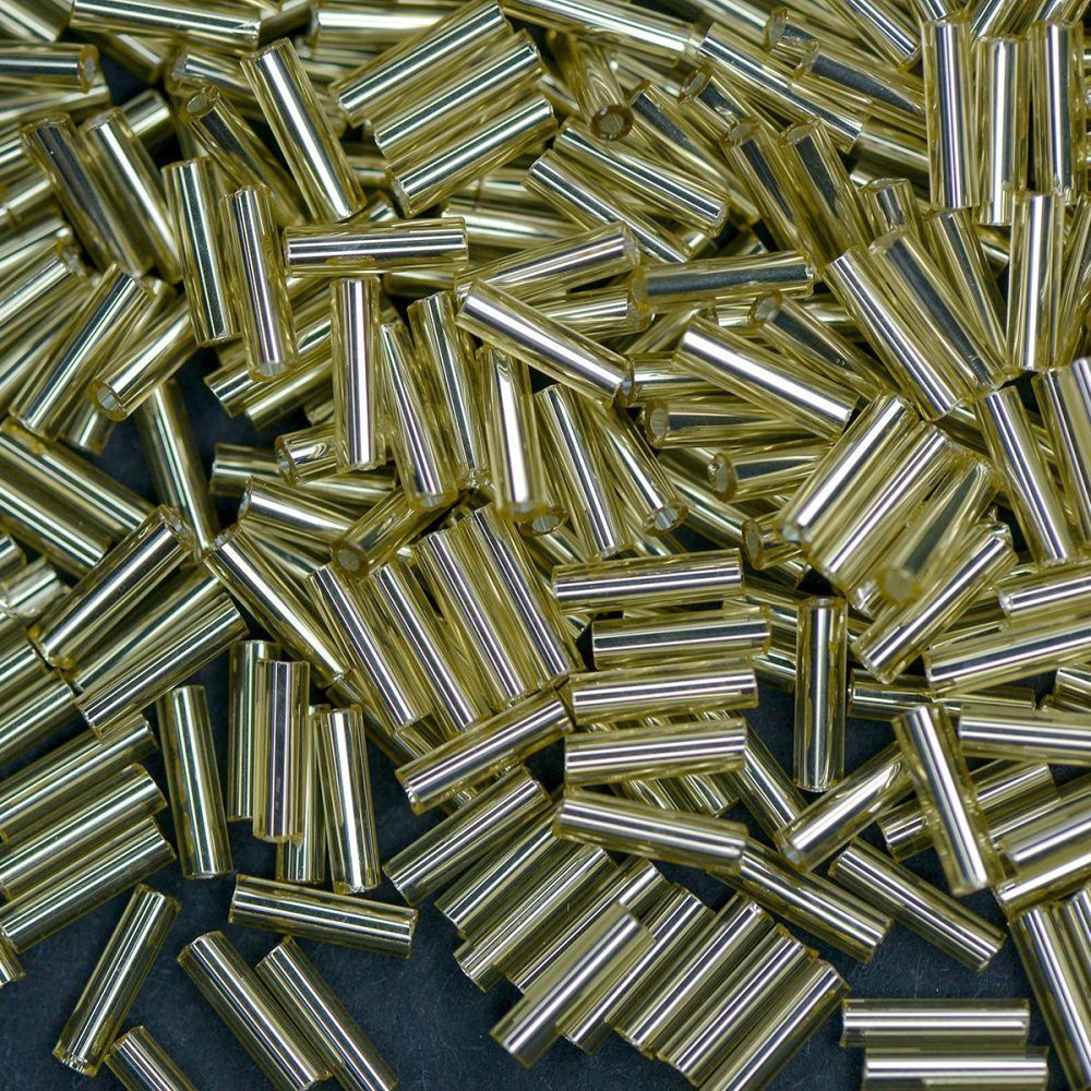 бисер "радуга", стеклярус, цвет св. золото/серебряный (уп 7 г)