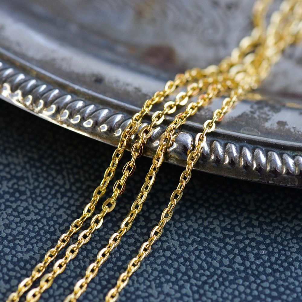 цепочка "овал", цвет золото, звено 3х2х0.5 мм