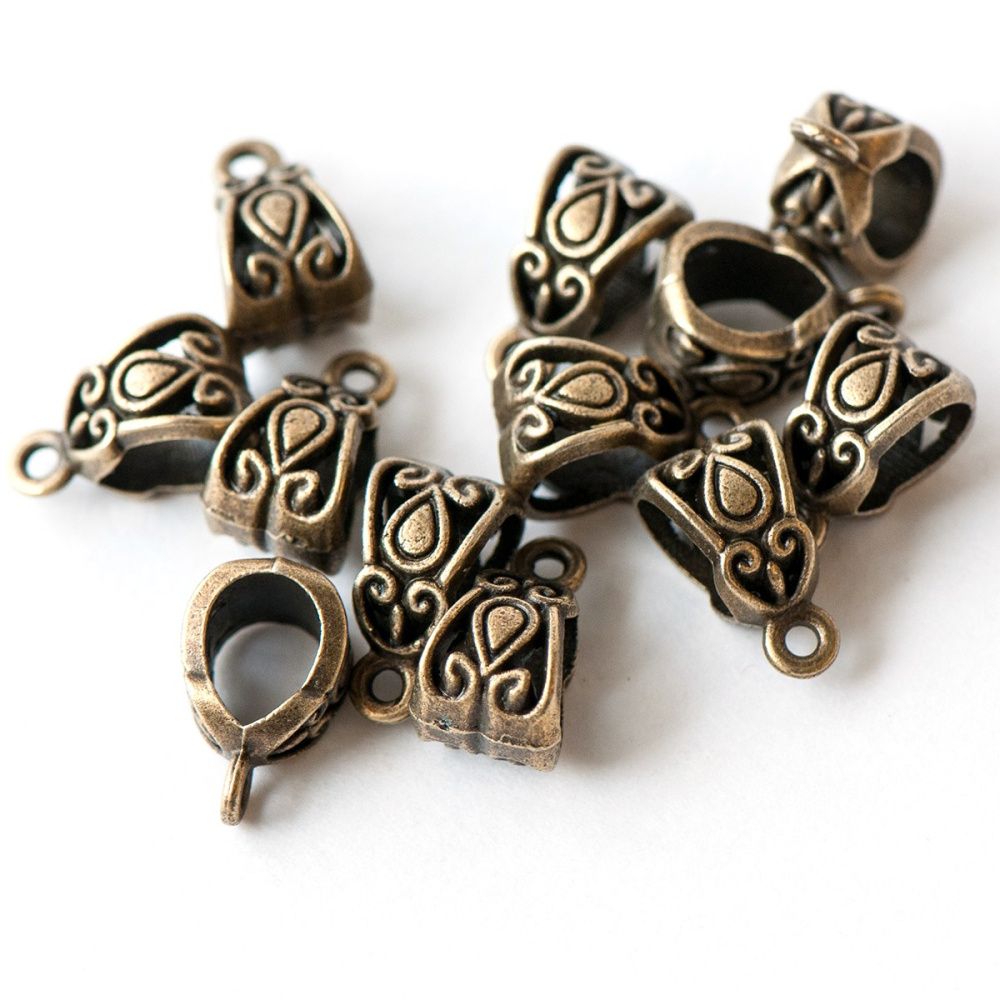 бейл "бута", цвет античная бронза, 13.5х8х8.5 мм