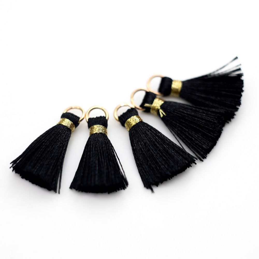 кисточка, нейлон/латунь, цвет черный, 23-27x5 мм