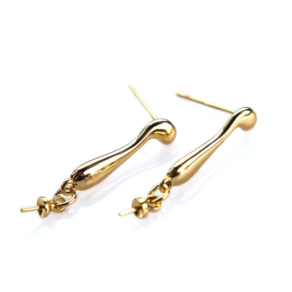 пуссеты "ренни", позолоченные, 16 мм