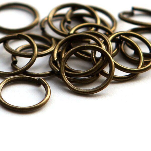 колечко соединительное 8, цвет античная бронза, 8 мм