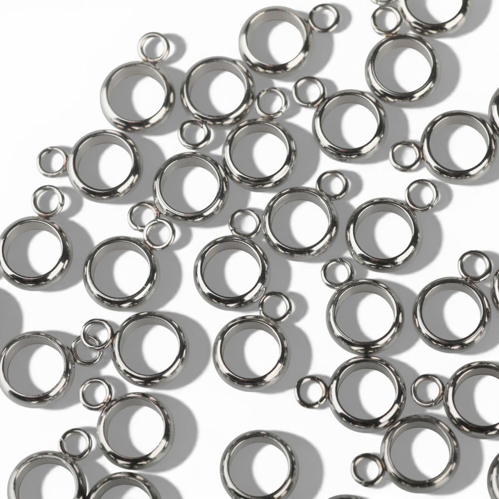 бейл "симпл", 201 stainless steel, цвет стальной, 10x7x2.5 мм