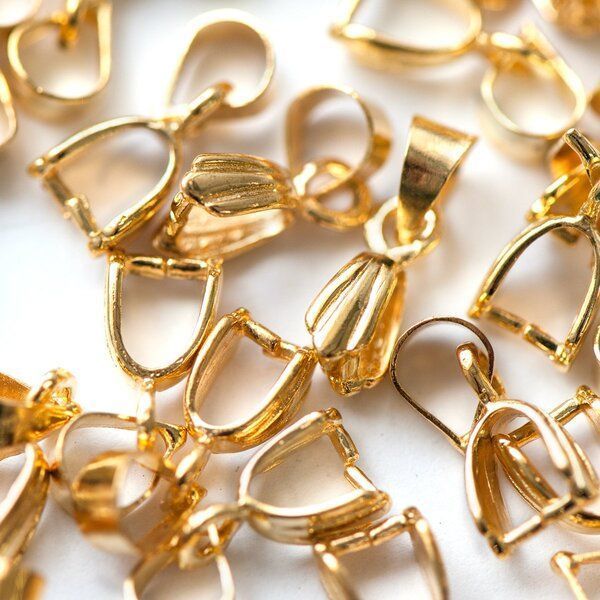 бейл с тиснением, цвет золото, 15 мм