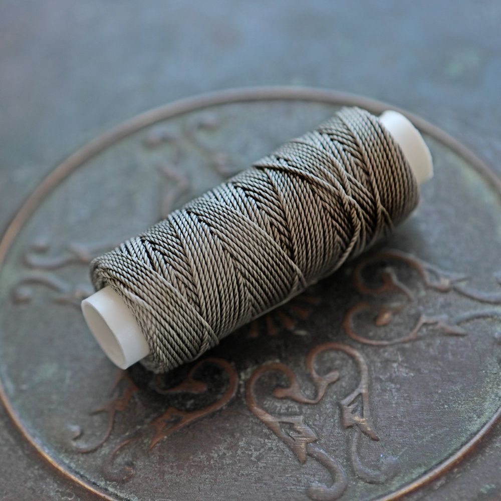 шнур вощеный, цвет серый, 0.65 мм, кат 20 м