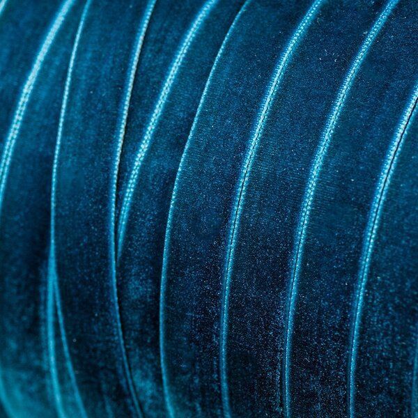 лента, бархат, цвет бирюзовый, ширина 12.7 мм ленты