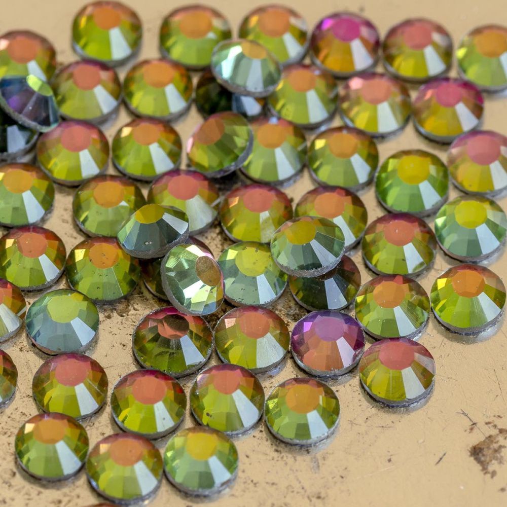 стразы термоклеевые горячей фиксации dmc, радужный ав, ss20