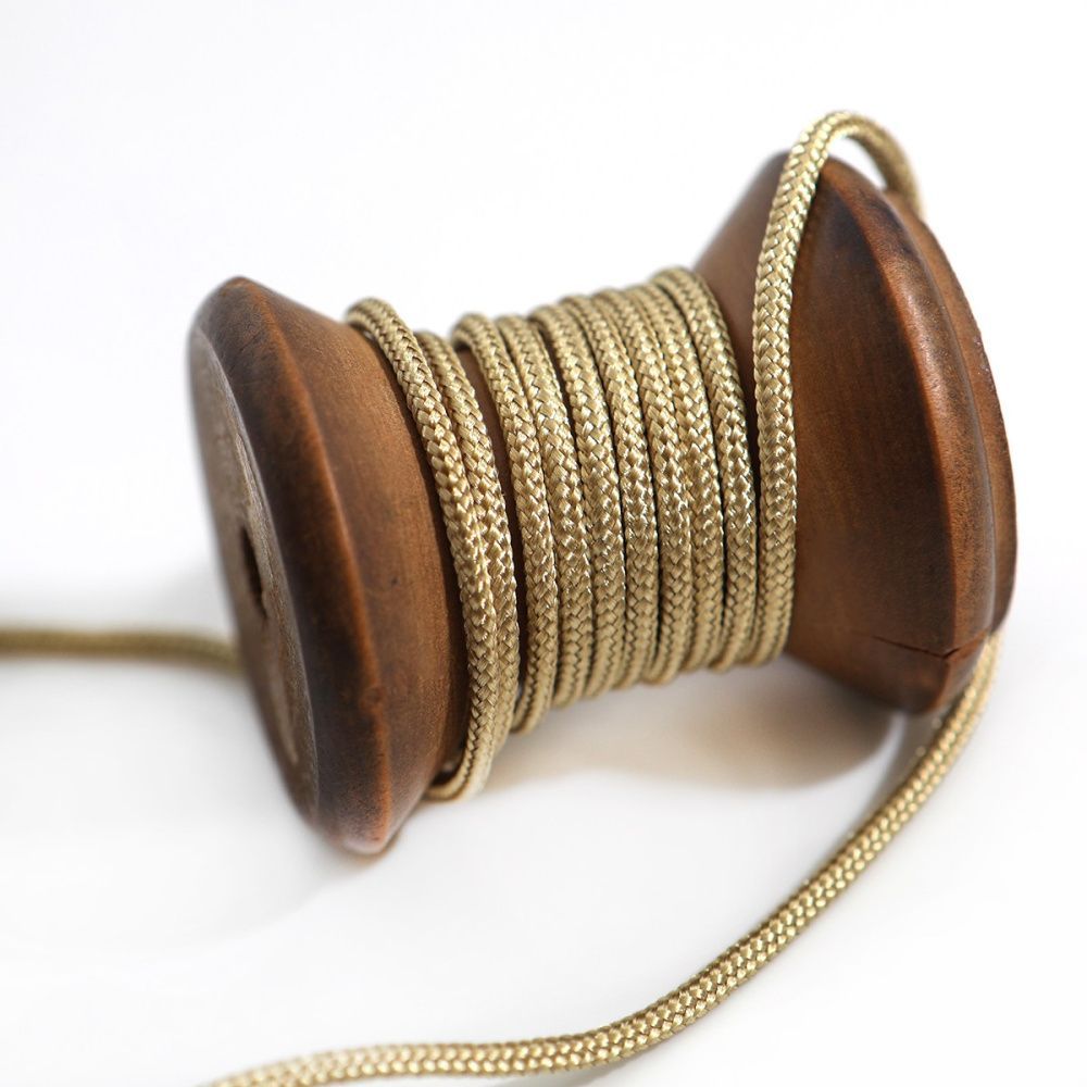 шнур, полиэстер, паракорд, цвет бежевый, 2 мм  