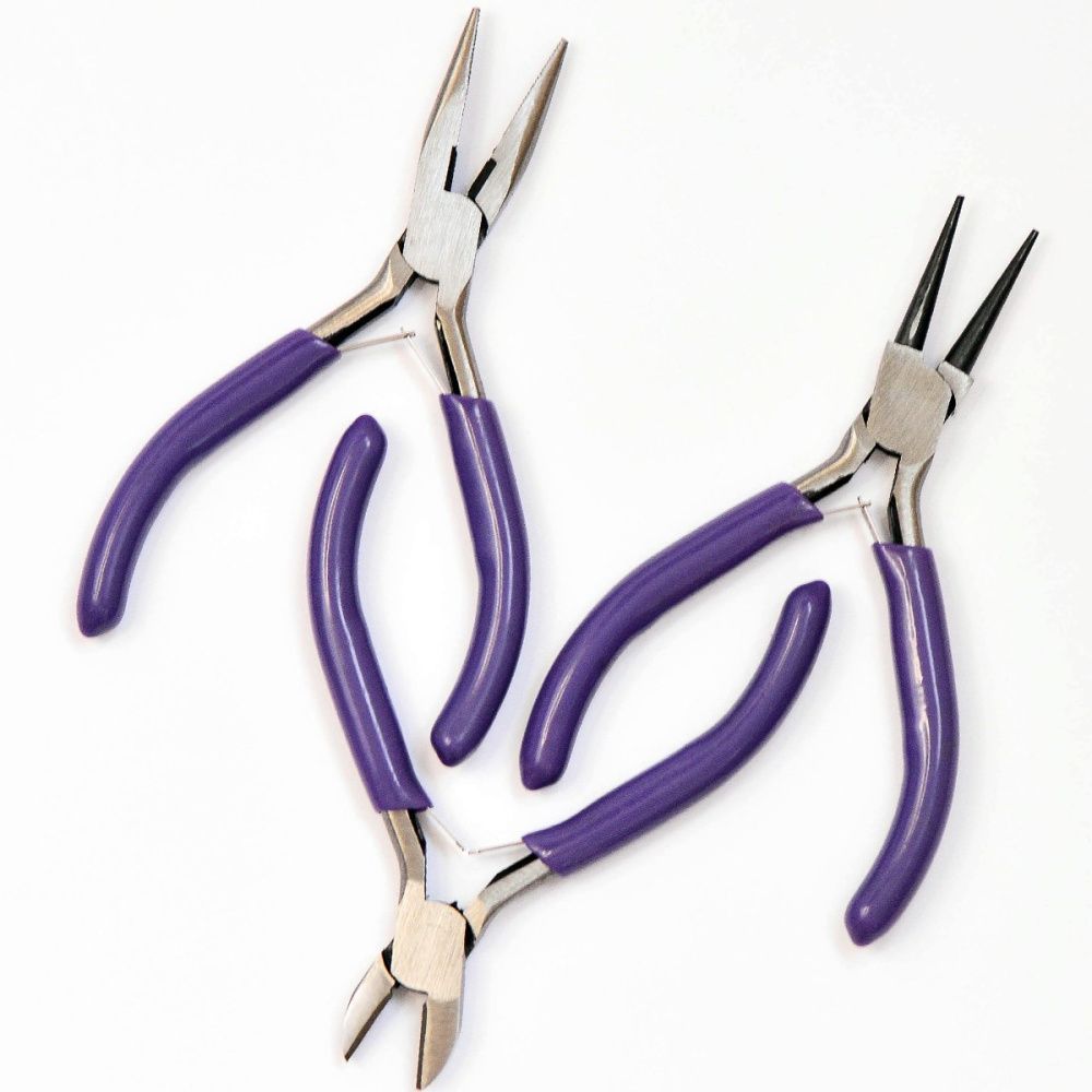 инструмент, набор, сиреневые ручки, 3 шт