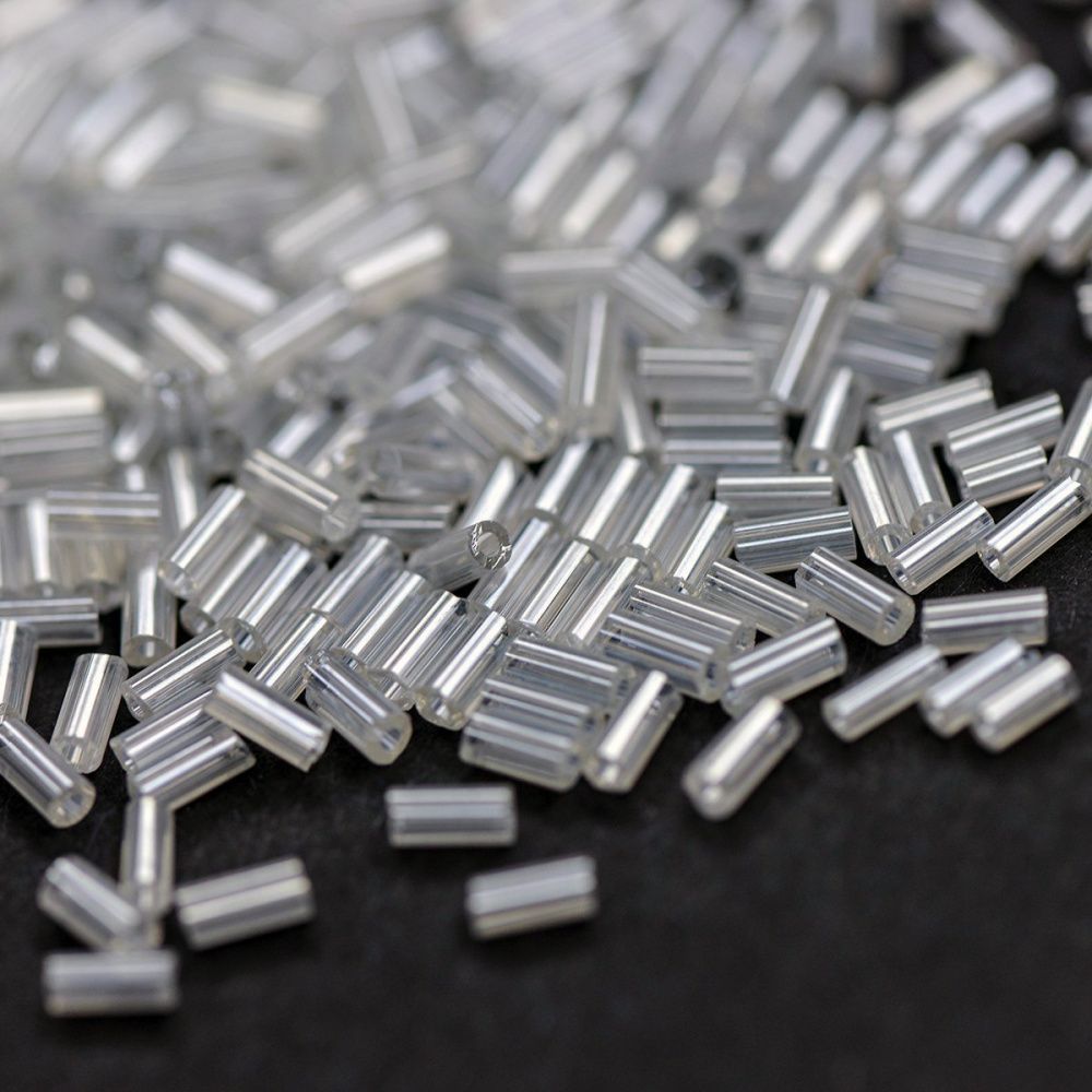 бисер "радуга", стеклярус, цвет прозрачный/перламутровый (уп 7 г)