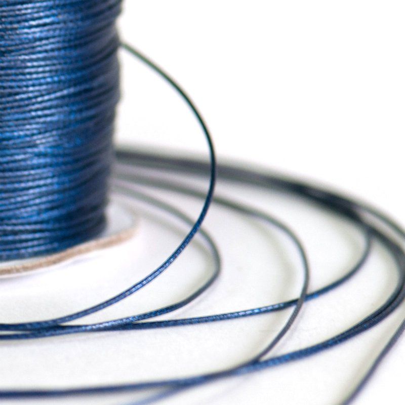 шнур вощеный, цвет синий, 0.5-0.8 мм