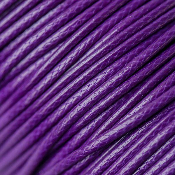 шнур вощеный, цвет фиолетовый, 2 мм