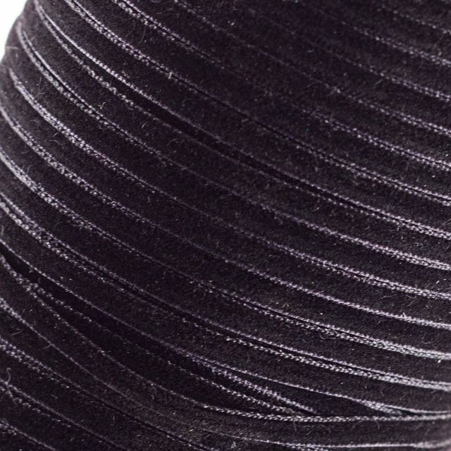 лента, бархат, цвет черный, ширина 2.7-3 мм ленты