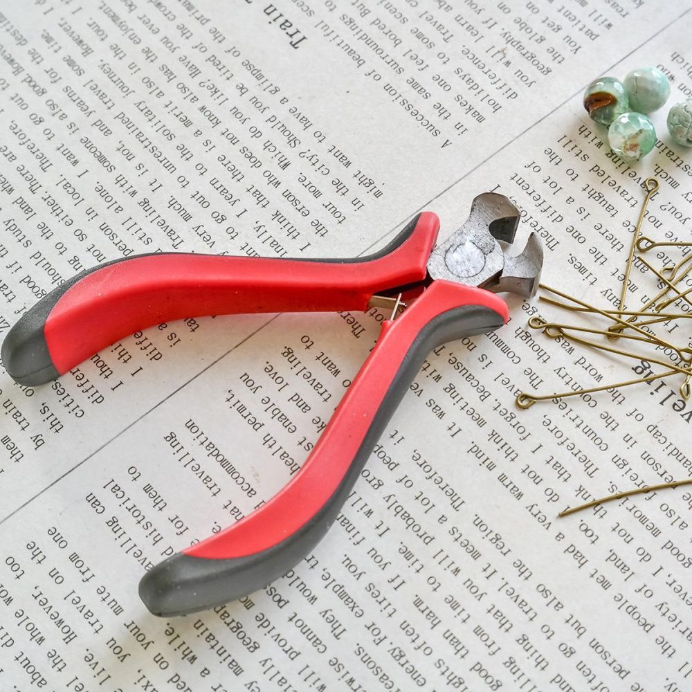 инструмент, кусачки, красно-черные ручки, 108 мм