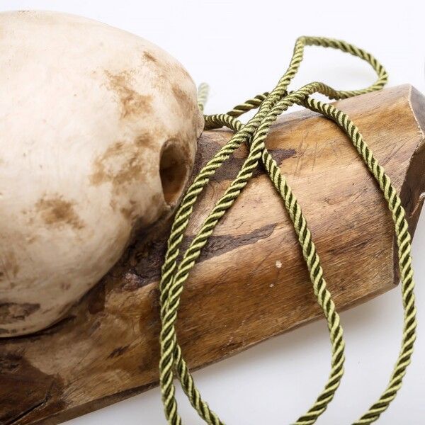 шнур витой из полиэстера, цвет оливковый, 3.5 мм