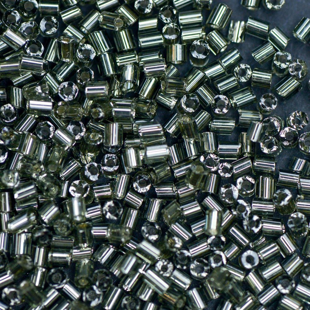 бисер "радуга", рубка, цвет графит/серебрение (уп 7 г)