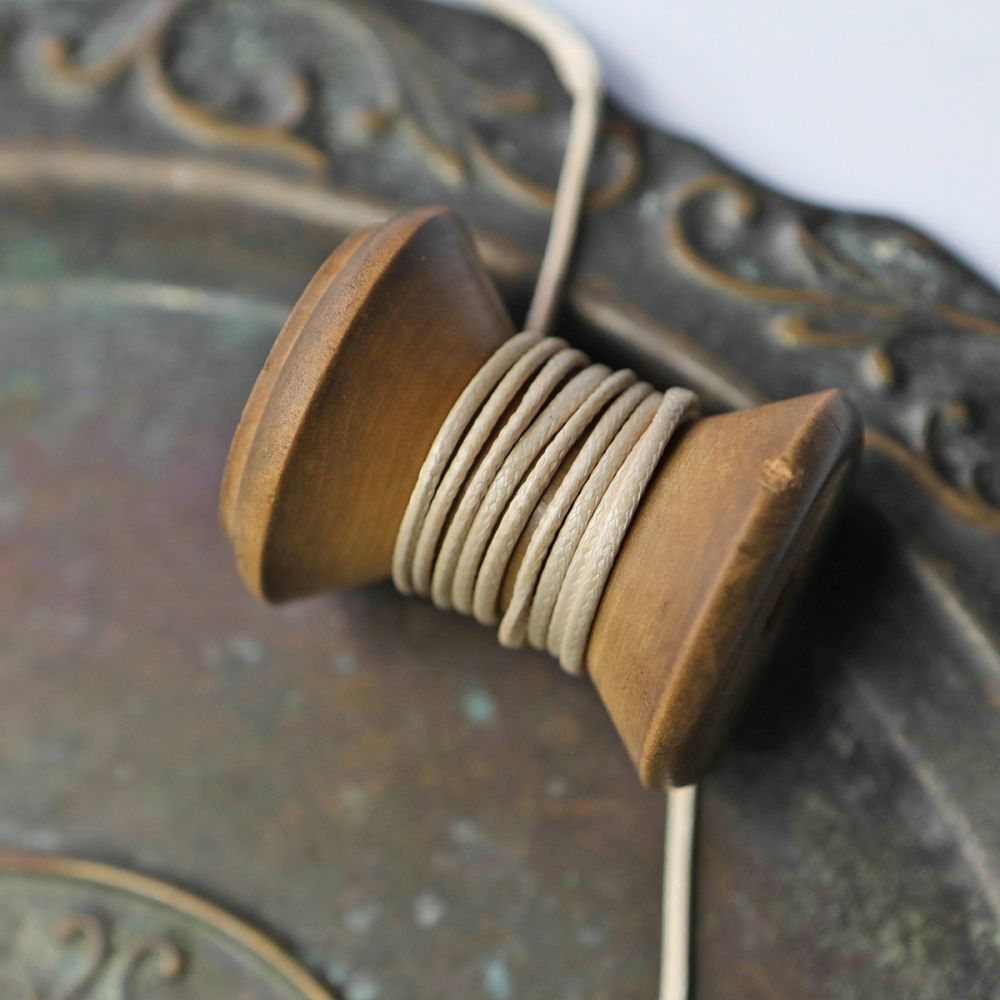 шнур вощеный, цвет бежевый, 1.5 мм