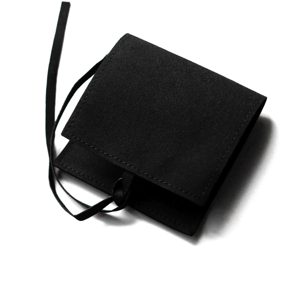 конверт для украшений, микрофибра, цвет черный, 80х80 мм