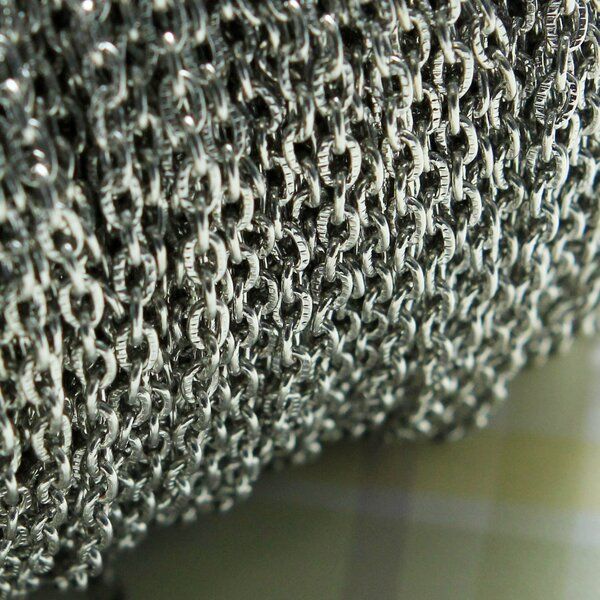 цепочка "бран", цвет платина, звено 1х3.6х5.4 мм