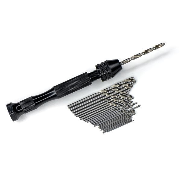 инструмент, мини-дрель ручная со сверлами, набор