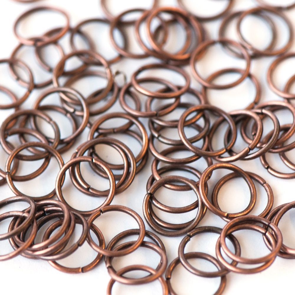 колечко соединительное 10, цвет медь, 10 мм (уп ок. 60 шт)