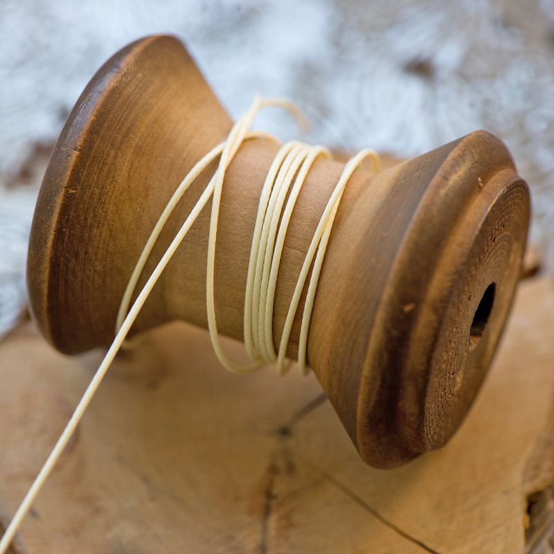 шнур вощеный, цвет бежевый, 0.5-0.8 мм