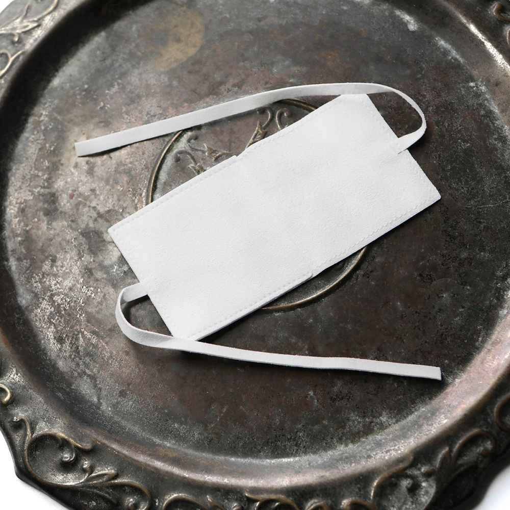 конверт для украшений, микрофибра, цвет белый, 60х60 мм