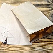 Пакет крафт, бумага, цвет бежевый, 24x8x14 см