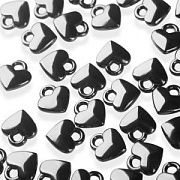 Подвеска металл "Харти", цвет черный, 8x7x2.5 мм