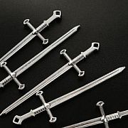 Подвеска металл "Меч", цвет античное серебро, 80x23x5 мм