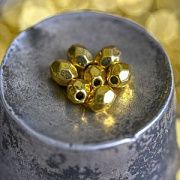 Разделитель для бусин "Семечки", цвет золото, 4х3.5 мм (уп 50 +/-5 шт)