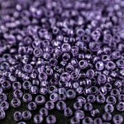 Бисер "Радуга", цвет фиолетовый прозрачный, 12/0 (уп 7 г)