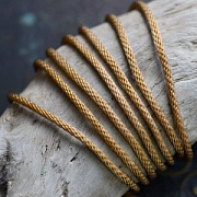 Шнур, полиэстер, круглый, цвет карамельный, 2 мм  