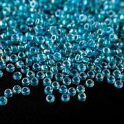 Бисер "Радуга", цвет т.голубой (вн.окрашен) АВ, 12/0 (уп 7 г)