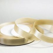 Лента, атлас, цвет светло-золотистый, ширина 12 мм