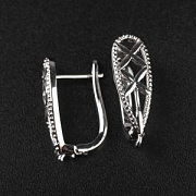 Швензы "Флай", покрытие платина, 21.5x12x7 мм 