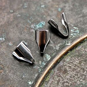 Зажим для шнура, 304 Stainless Steel, цвет стальной, 8x4x2 мм