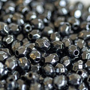 Разделитель для бусин "Семечки", цвет черный, 4х3.5 мм (уп 50 +/-5 шт)