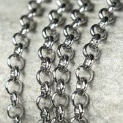 Цепочка "Раунд 304", цвет стальной, звено 4x1 мм