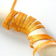 Лента, атлас, цвет желтый кукурузный, ширина 3 мм