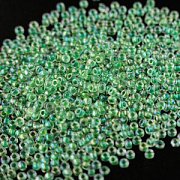 Бисер "Радуга", цвет св.зеленый (вн. окрашен) АВ, 12/0 (уп 7 г)