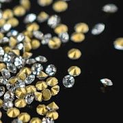 Стразы ювелирные, стекло, цвет Crystal, 1.5-1.6 мм (уп 20 шт)