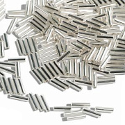 Бисер "Радуга", стеклярус, цвет белый/серебряный (уп 7 г)