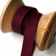 Лента репсовая, цвет бордовый, ширина 9.5 мм