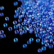 Бисер "Радуга", цвет лавандовый прозрачный АВ, 12/0 (уп 7 г)