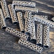 Разделитель "Туба", цвет античное серебро, 25x6 мм