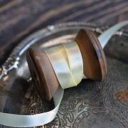 Лента, атлас, цвет желтый светлый, ширина 10 мм
