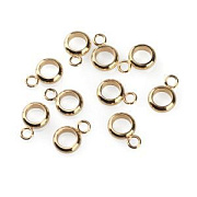 Бейл "Симпл", 201 Stainless Steel, цвет золото, 8.5x6x2 мм