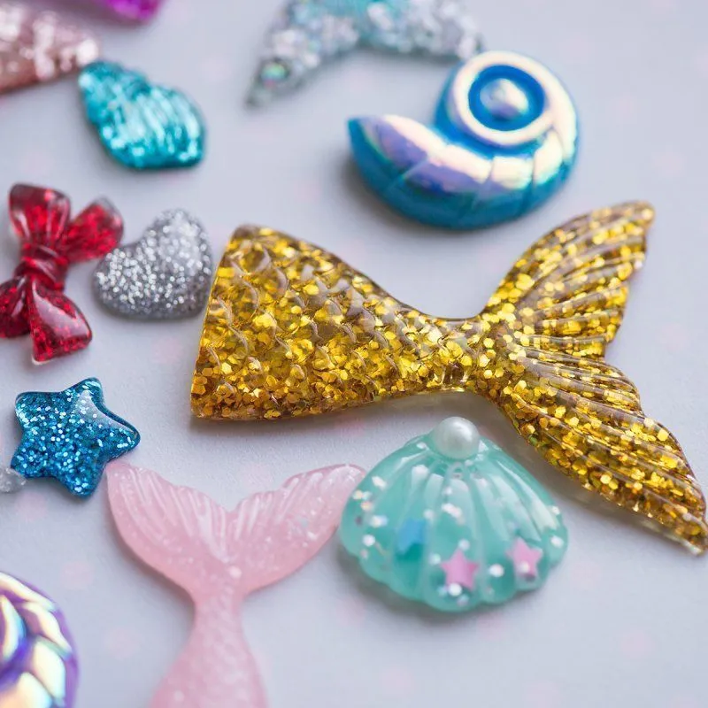 кабошон из смолы "гламур", цветовой и размерный микс