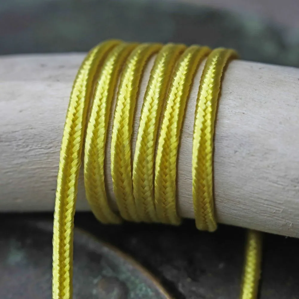 сутаж, цвет  канареечно-желтый, 2 мм